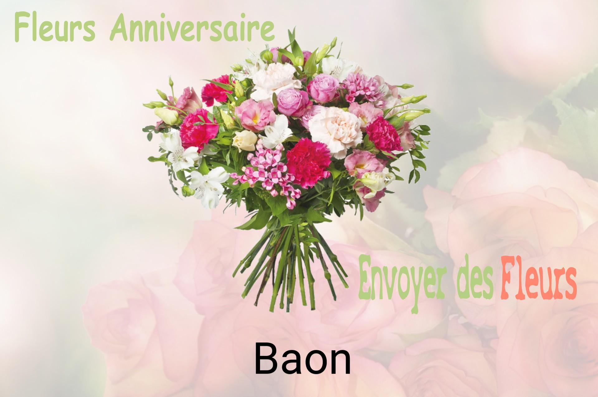 Bouquet de fleurs d’anniversaire livré à Baon
